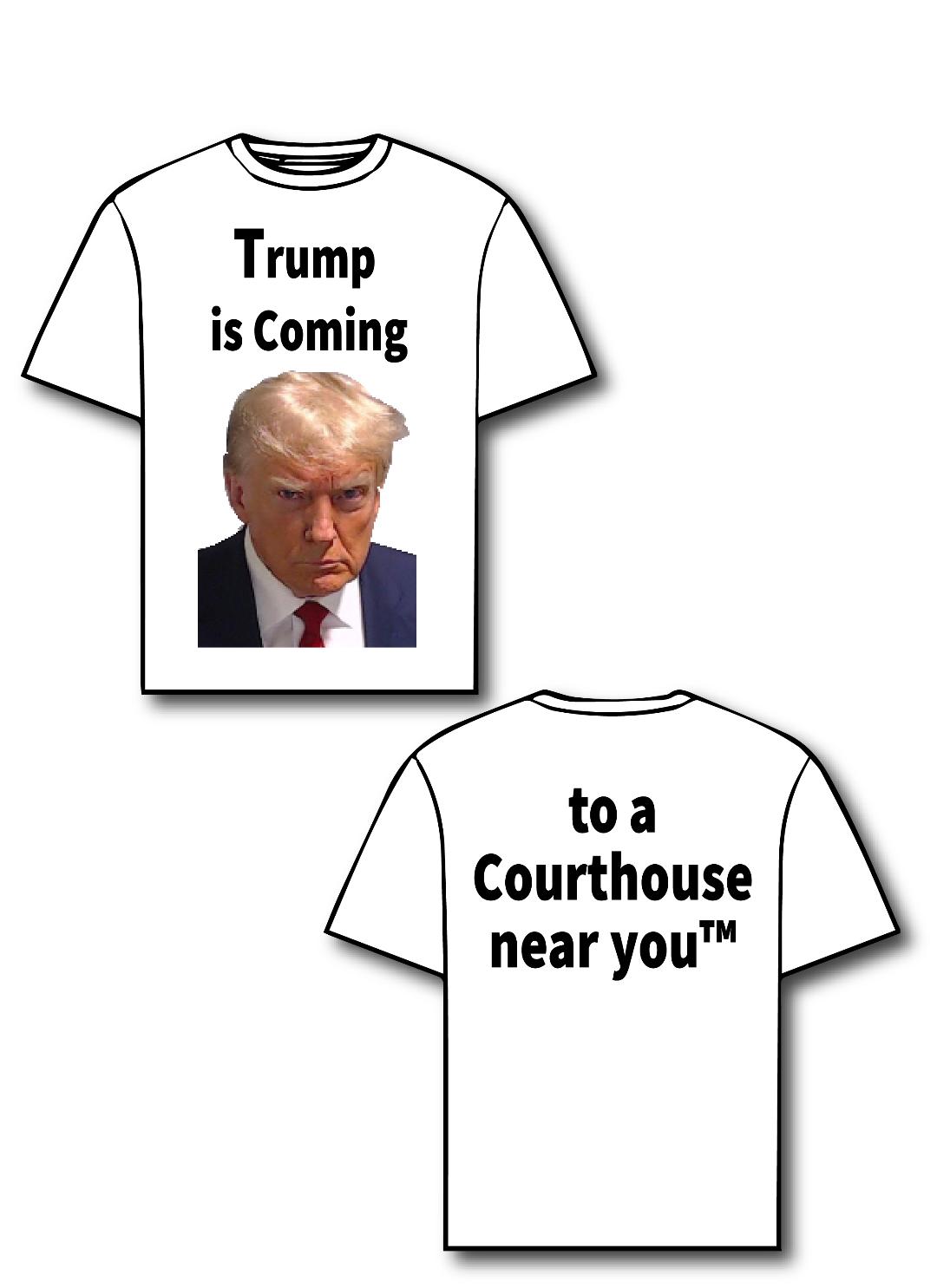 Trump tee mug shot